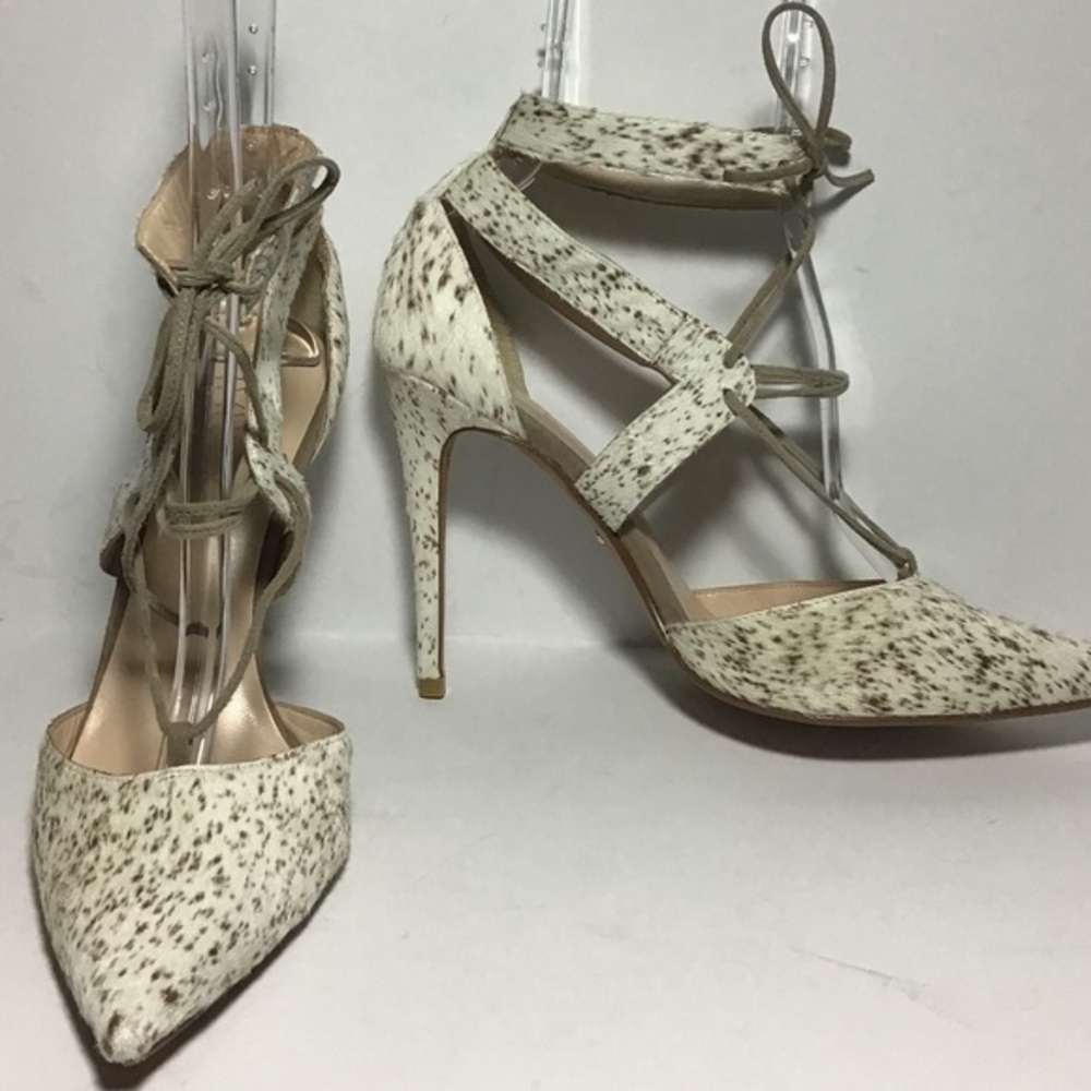 NWOB RAYE Hair Calf Anklestrap Pumps Sz 40 US 10